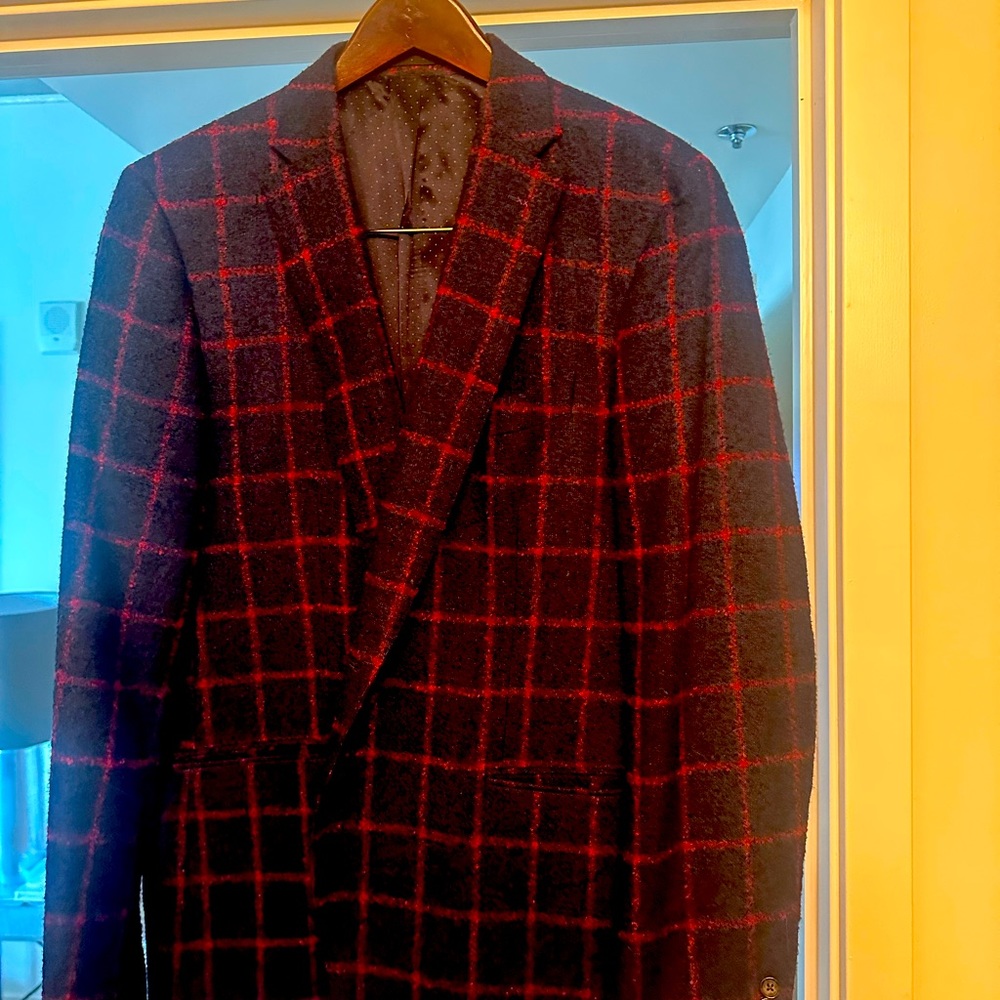 Blue & Red holiday Jacket